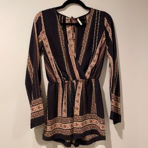 Women’s Long Sleeve Shorts Romper